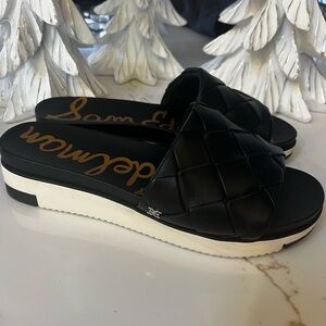 Sam Edelman woven leather slide sandals 
US Size 8